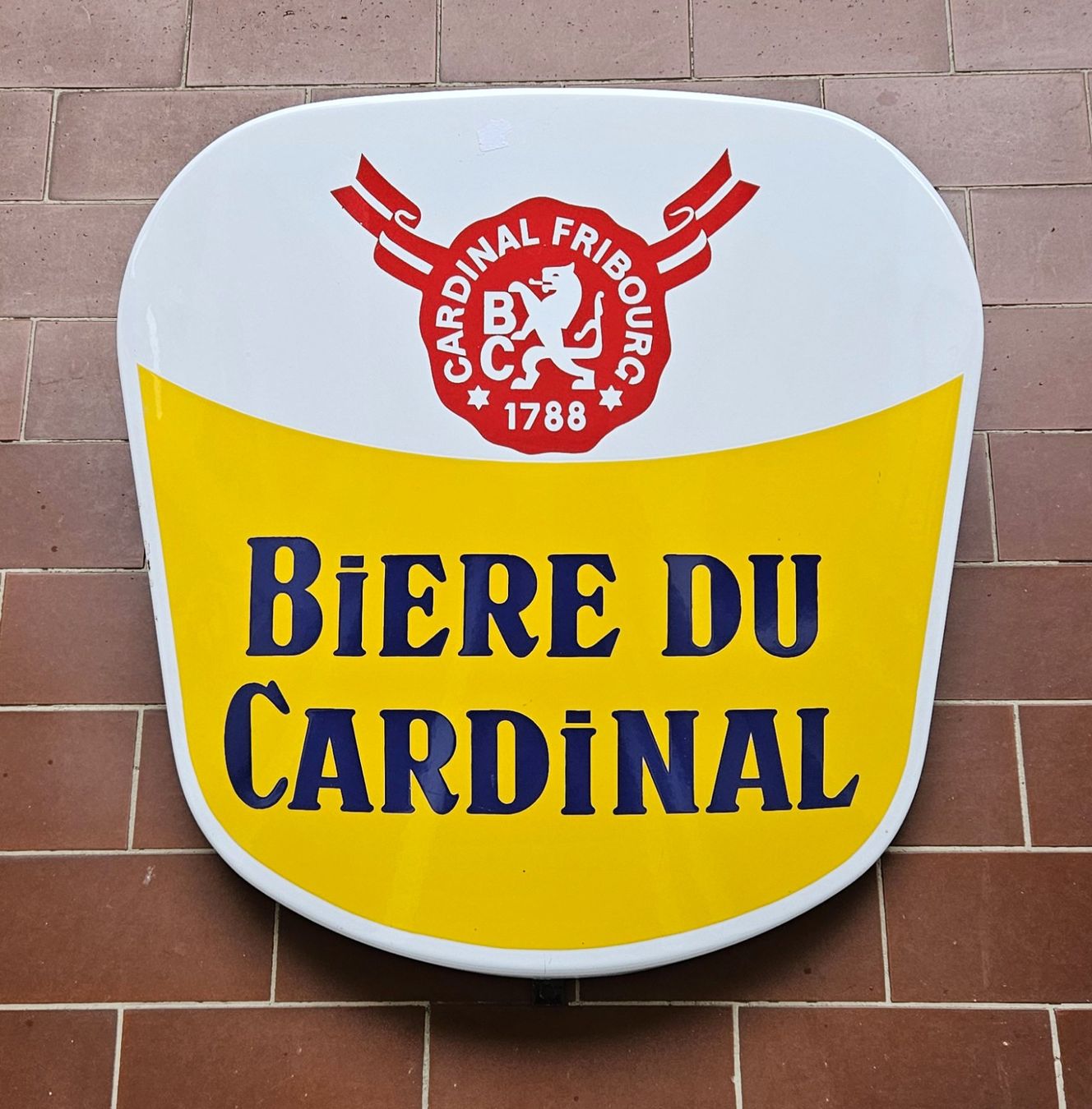 Cardinal Ecriteaux: Plaque émaillée Bière du Cardinal – D'occasion à Pully par jmm77