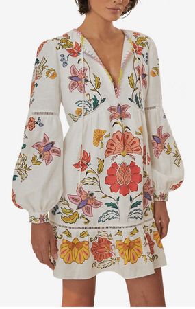 FARM Rio embroidered dress size XS new with tags