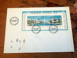 Luxusbrief, Naba Block Zürich, Ausgabetag, Bern, 24.5.1984