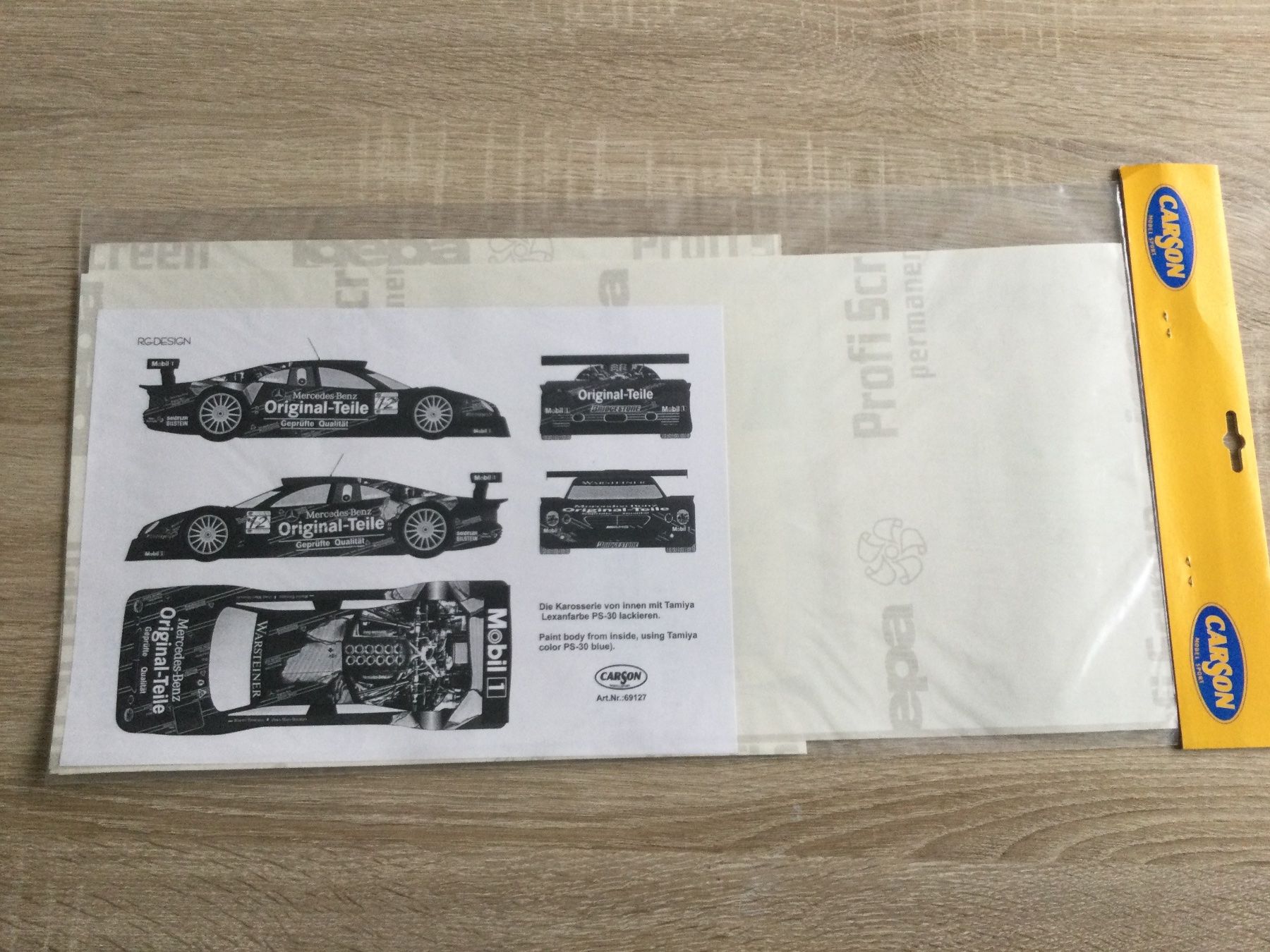Tamiya RC Modellbau: Carson Kleber Mercedes CLK 1:10 Tamiya – Neu und originalverpackt aus Mezzovico von Herbie53