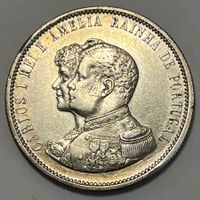 1000 Réis - Charles I - Portugal - 1898 (Silber .917)