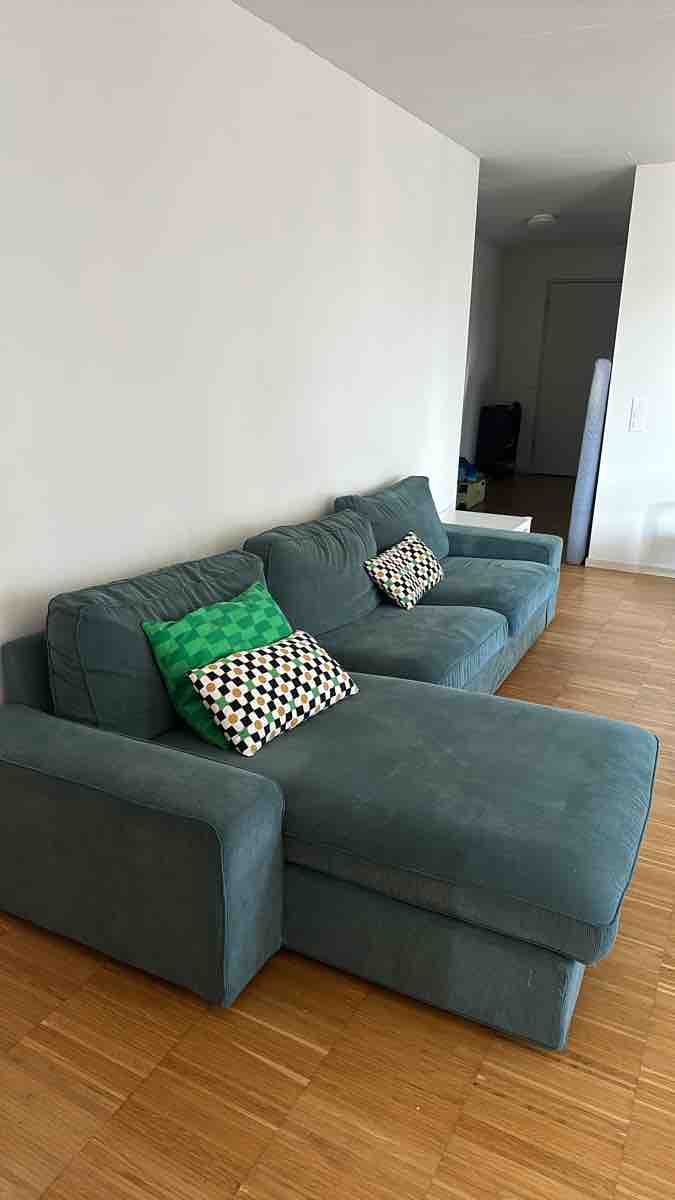 Sofas: Used Sectional Sofa Teal Blue – D'occasion à Bern par z7s_w28h
