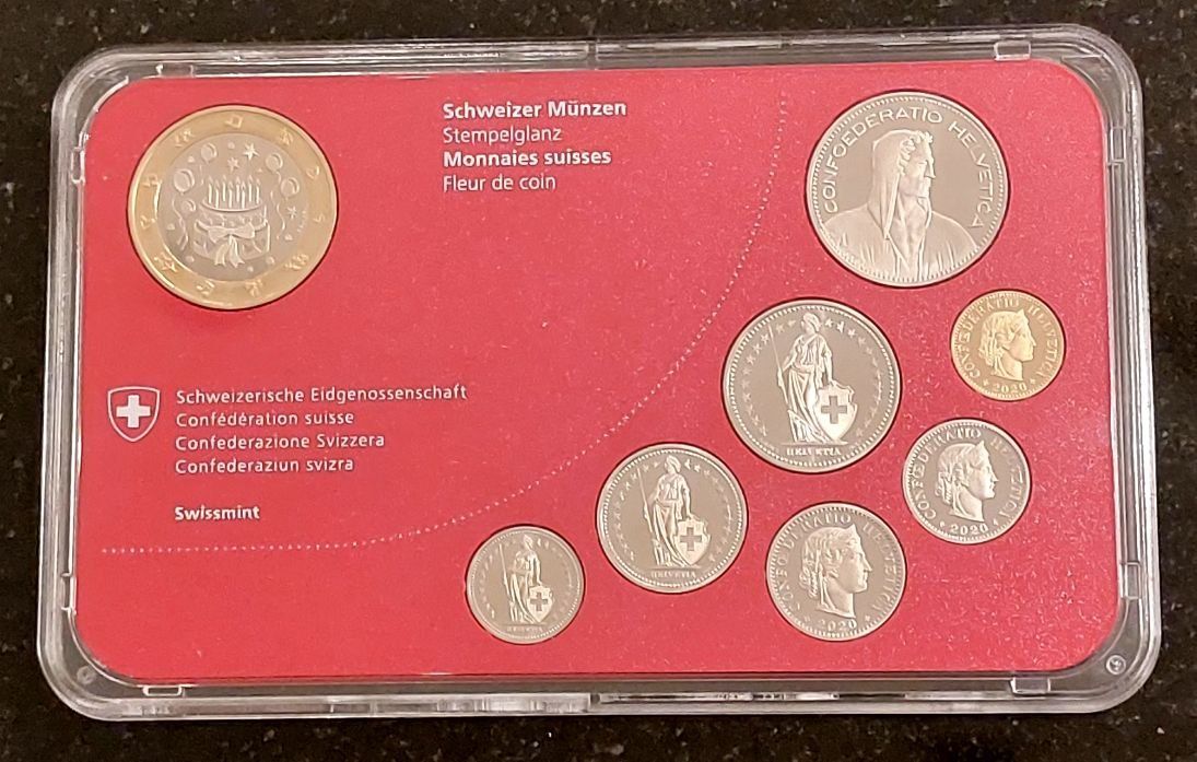 Tutti le monete: Münzsatz Schweiz 2020 stgl. Geburtstag – Nuovo (secondo la descrizione) da Arch venduto da coinsandmore 3