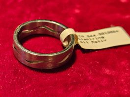 Edelstahl Ring mit Motiv FL Paris Grösse 56 + 6mm breit