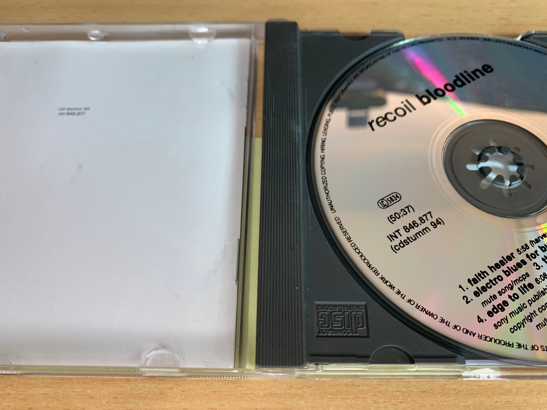 CDs: Recoil – Bloodline – Gebraucht aus Rikon im Tösstal von Alpenmutz 2