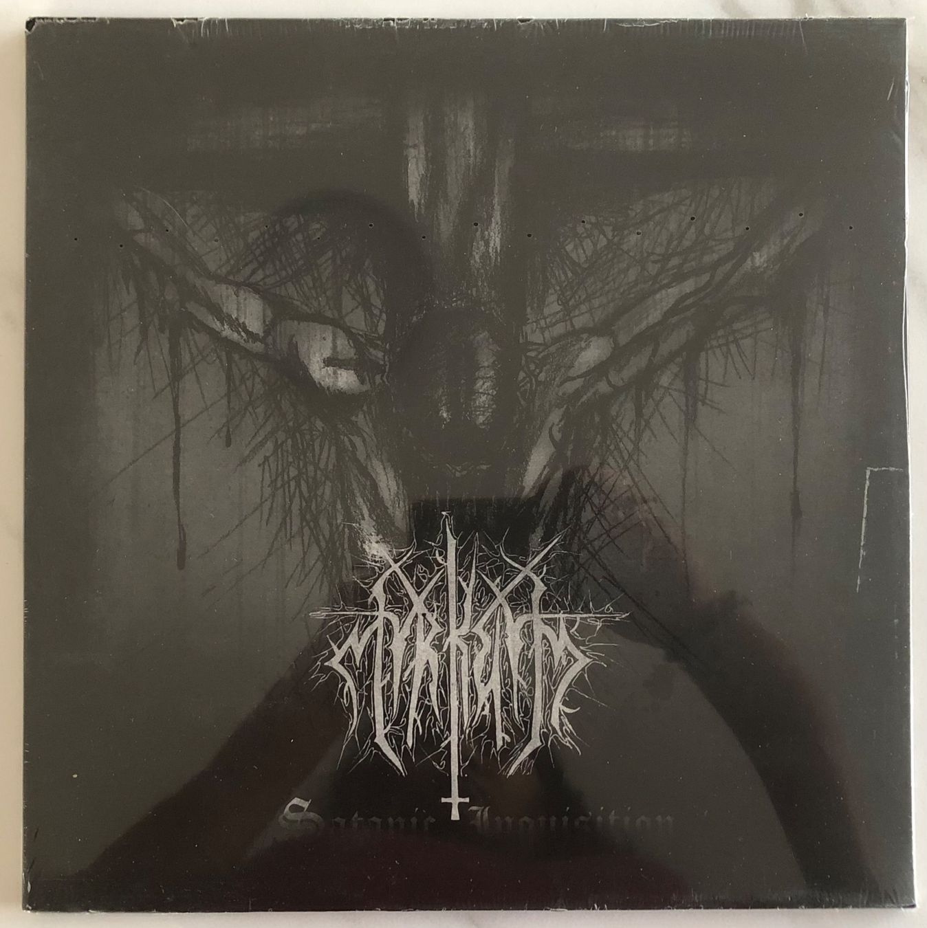 Dischi in vinile: MYRKVID - SATANIC INQUISITION – Nuovo e nell'imballaggio originale da Poliez-Pittet venduto da Newtown-Records