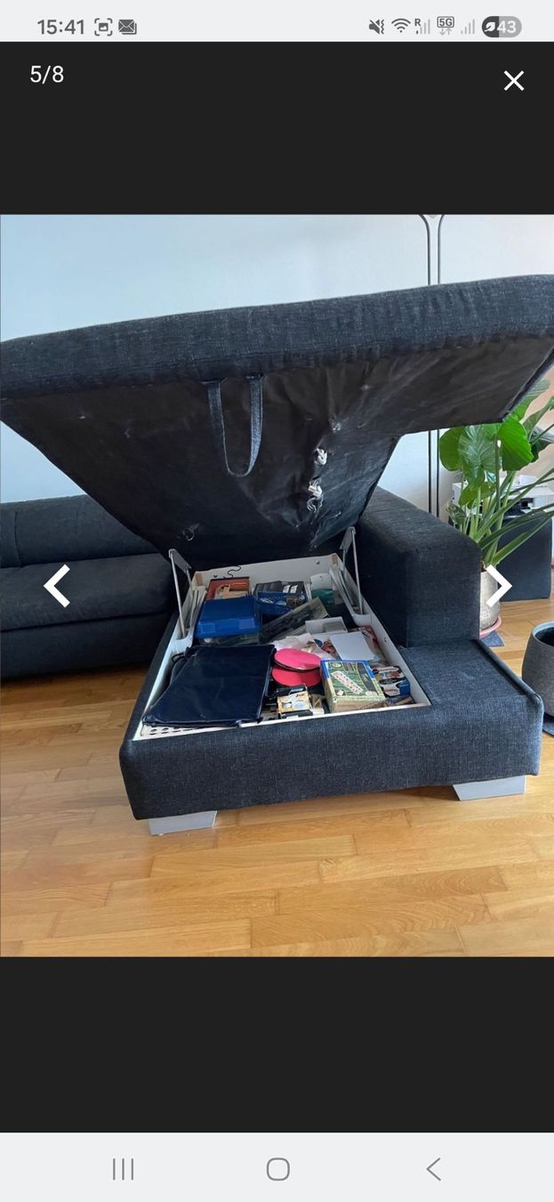 Sofas: Ecksofa dunkelgrau mit Stauraum – Gebraucht aus Stäfa von kre_7mk2 2