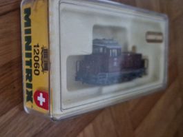 Minitrix 12060 Spur N SBB Diesellok braun Em 3/3 18808 OVP