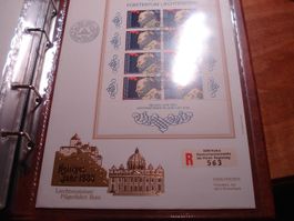 FDC -Grossbrief Liechtenstein 1983, Bogen Heiliges Jahr