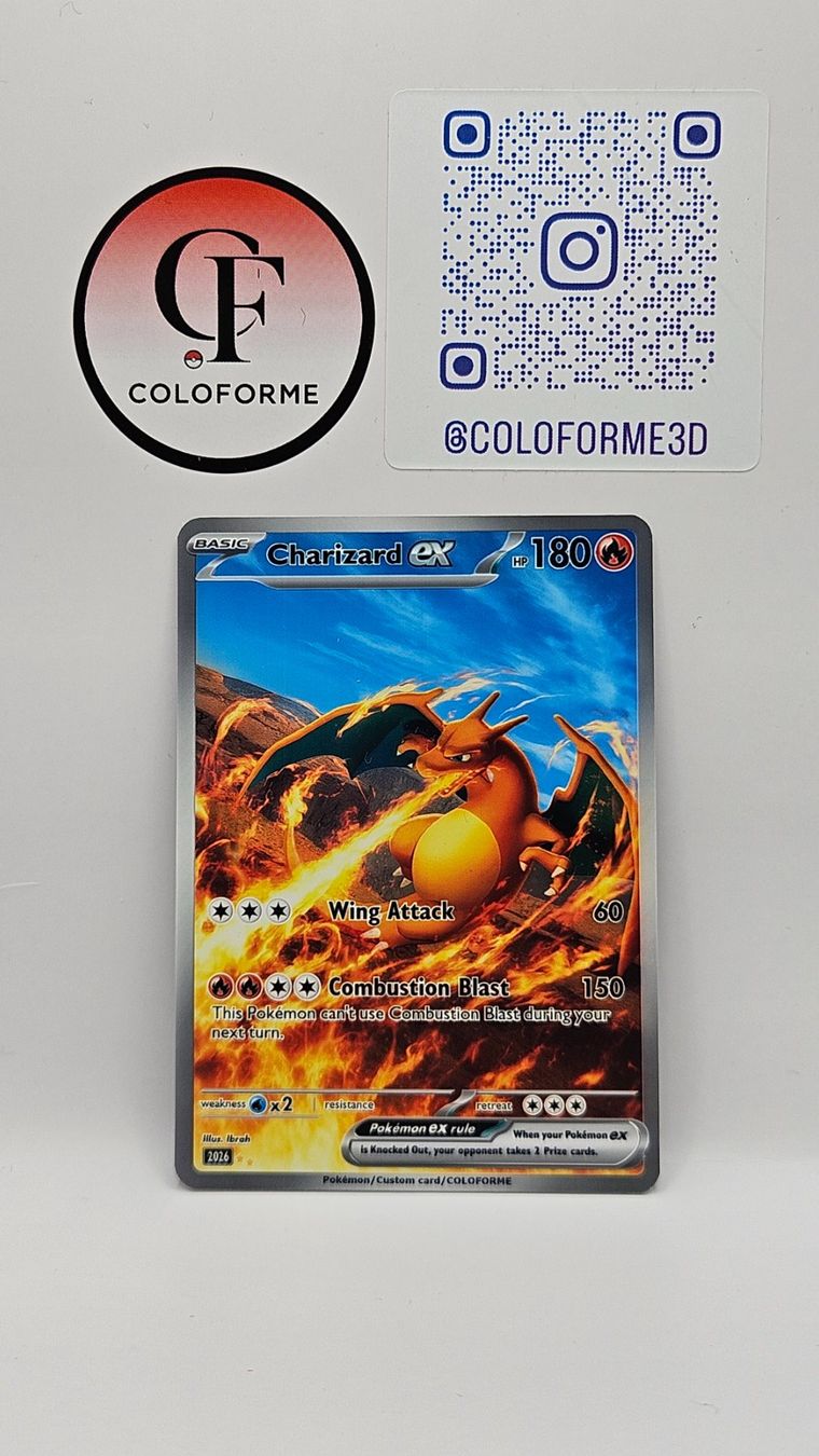 Pokémon Carte collezionabili: Charizard Custom Card – Nuovo (secondo la descrizione) da Yverdon-les-Bains venduto da sen_dh25