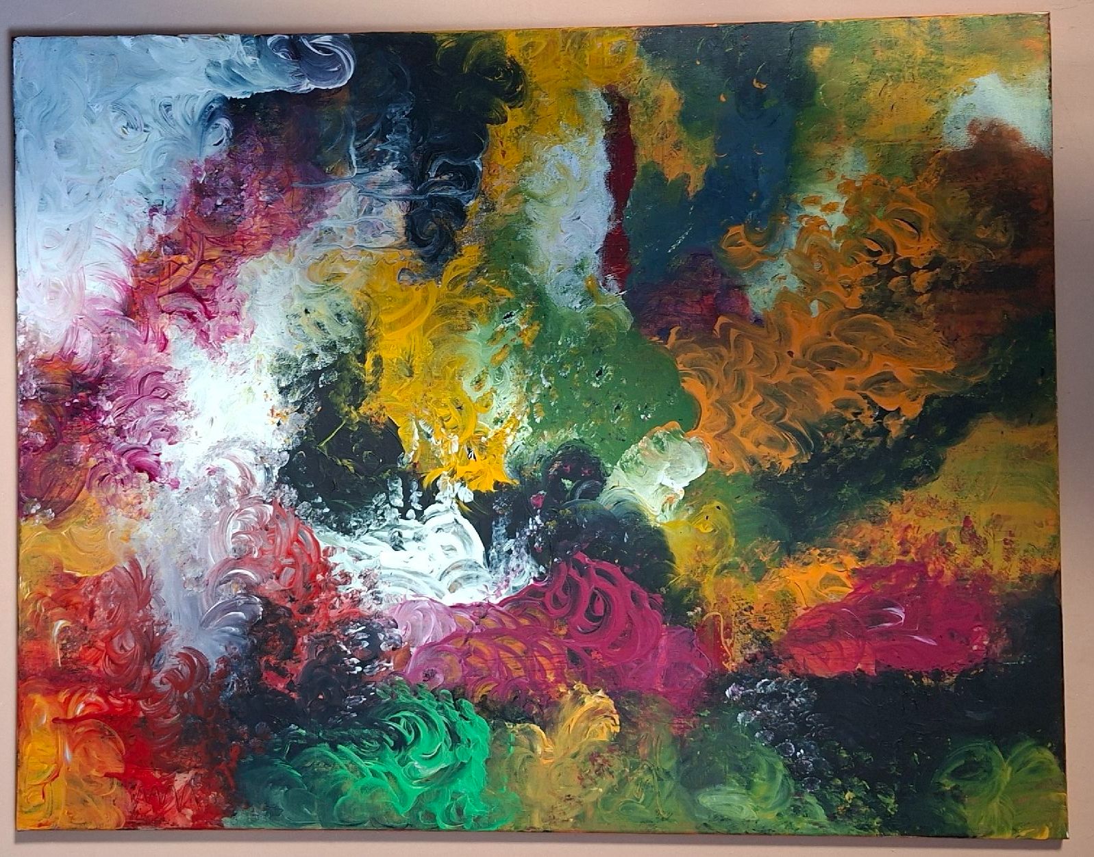 Gemälde: Gemälde " Farbrausch" handmade 70×90 – Neu (gemäss Beschreibung) aus Riehen von Steinbock1970 3