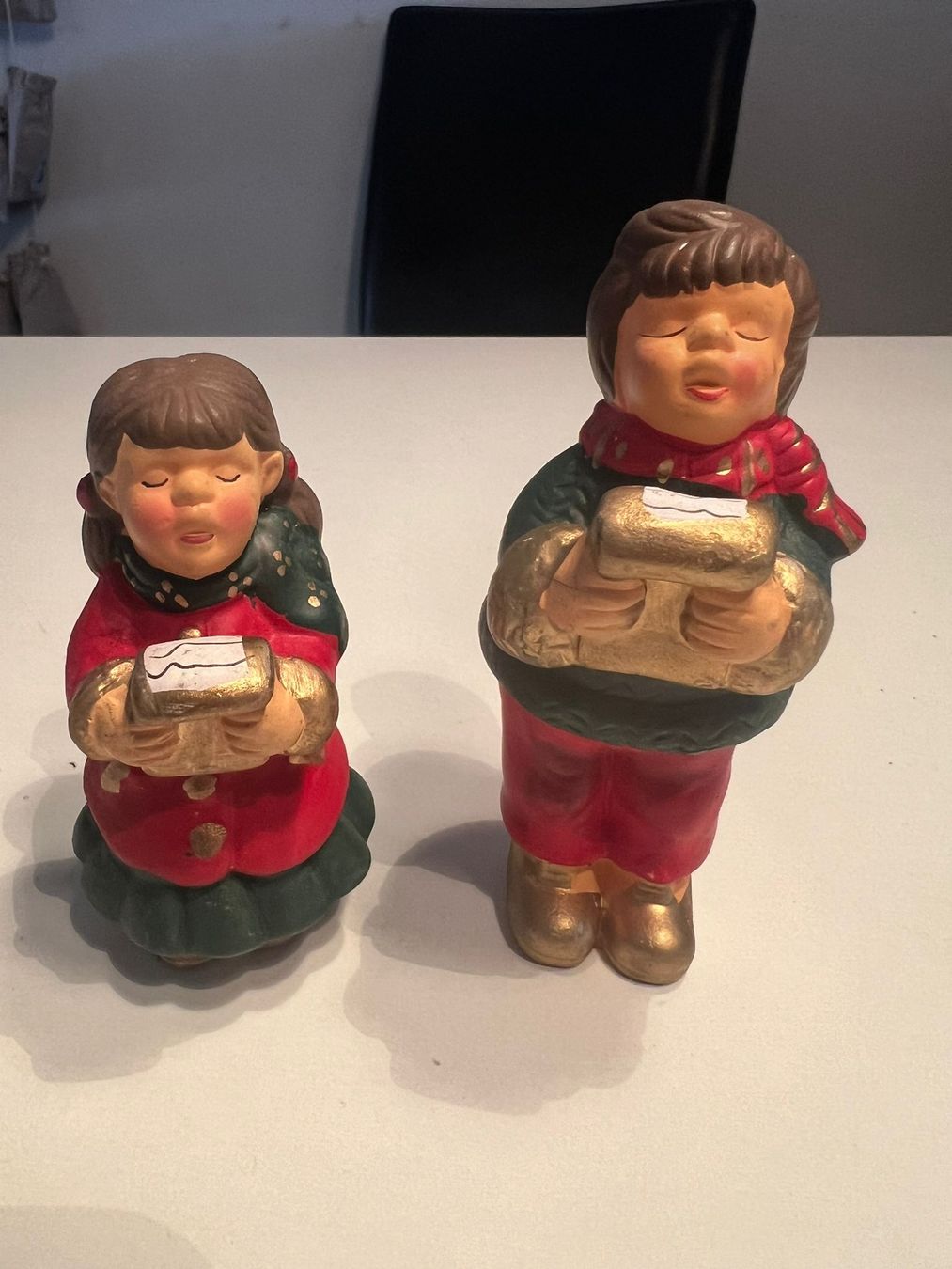 Tutte le decorazioni: 2 X Weihnachtsfiguren Sänger – Usato da Egg b. Zürich venduto da Brocki_Insel_Egg 1