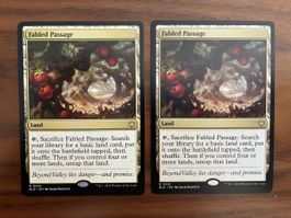 MTG Bloomburrow 2x Fabled Passage Rara