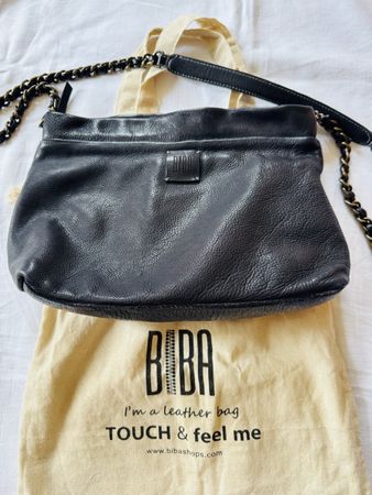 Sac en cuir noir Biba comme neuf