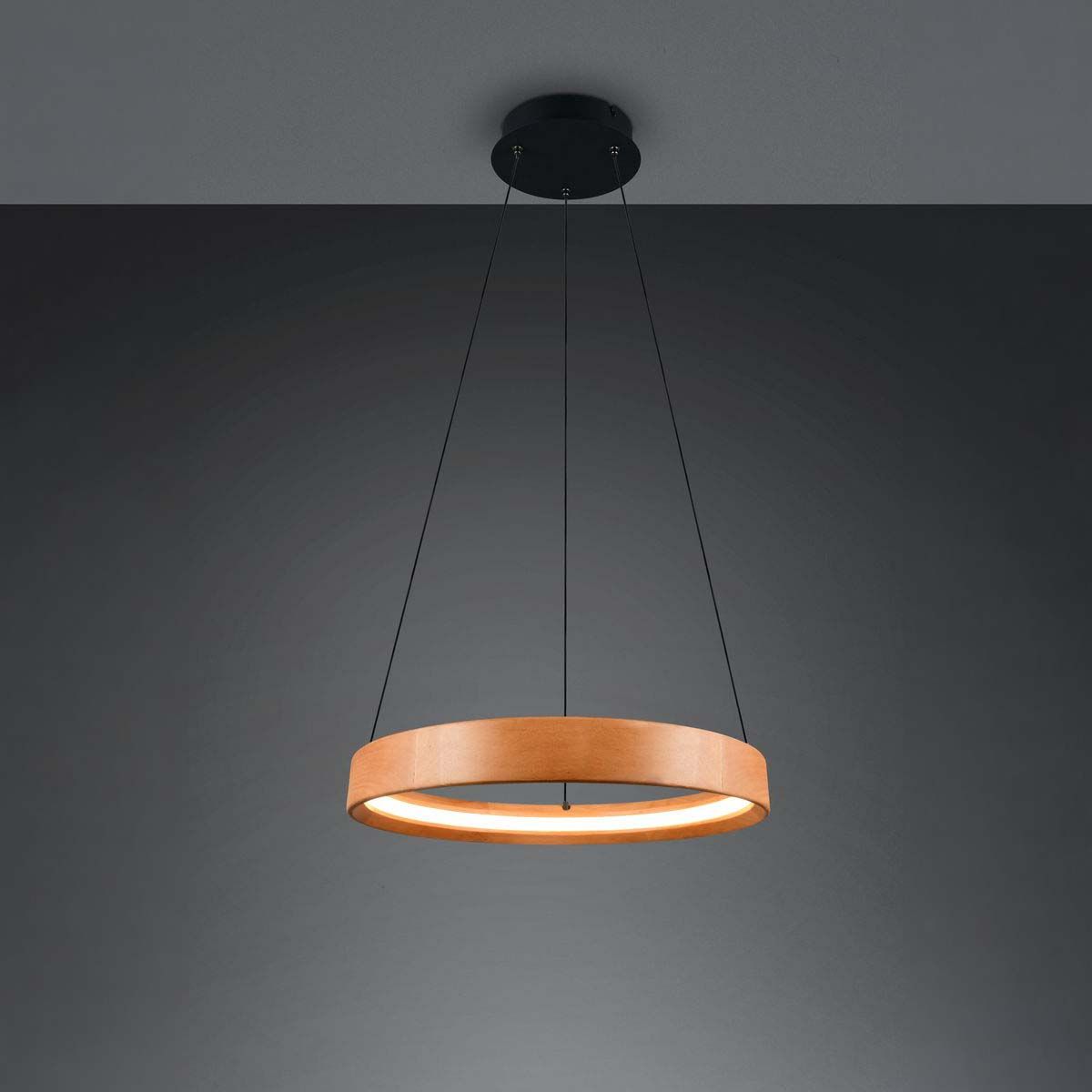 Kronleuchter & Deckenlampen: LED Pendelleuchte, Holz,50 cm Ø – Neu (gemäss Beschreibung) aus Kreuzlingen von Smart-Light