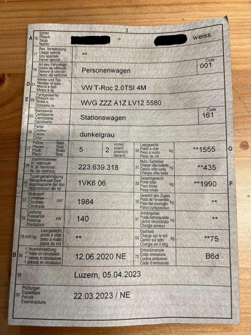 VW Motori: VW T-Roc 2.0 TSI 4M Motor – Usato da Dietikon venduto da burak_taci 3