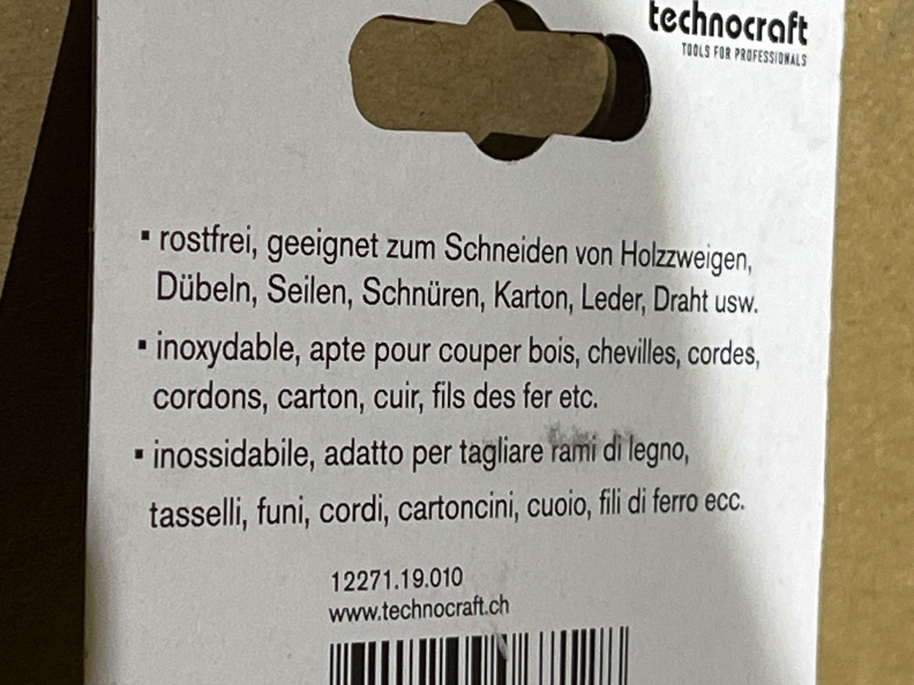 Technocraft Tutti gli attrezzi: Technocraft Universalschere gerade 190mm – Nuovo e nell'imballaggio originale da Tann venduto da Mad_less 2