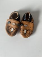 Chaussons cuir bébé motif lion taille 18-24 mois
