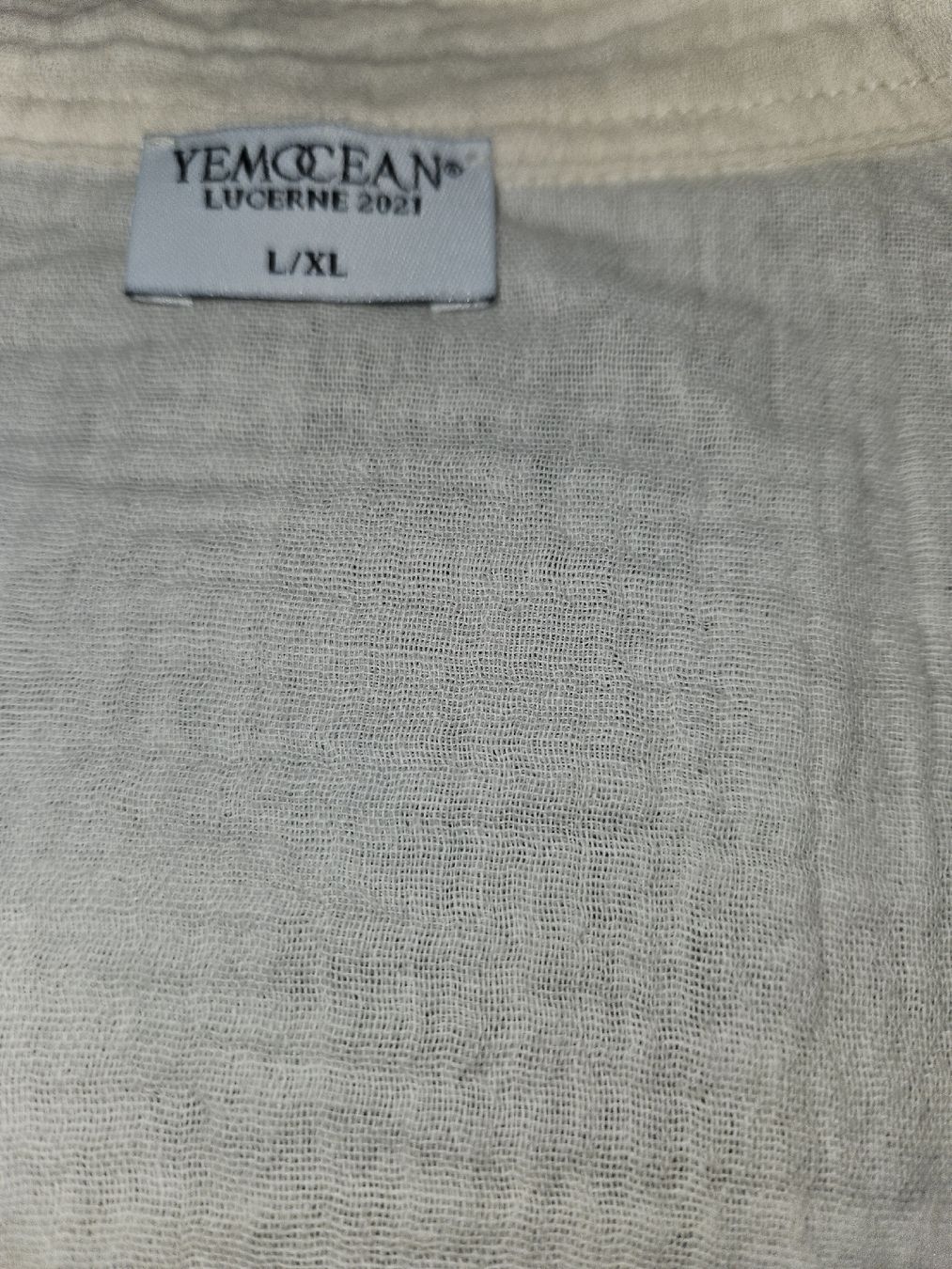 Camicette: YEMOCEAN Hemd hell beige L/XL Musselin Bio-Baumwolle  – Nuovo (secondo la descrizione) da Anwil venduto da tamoos 5