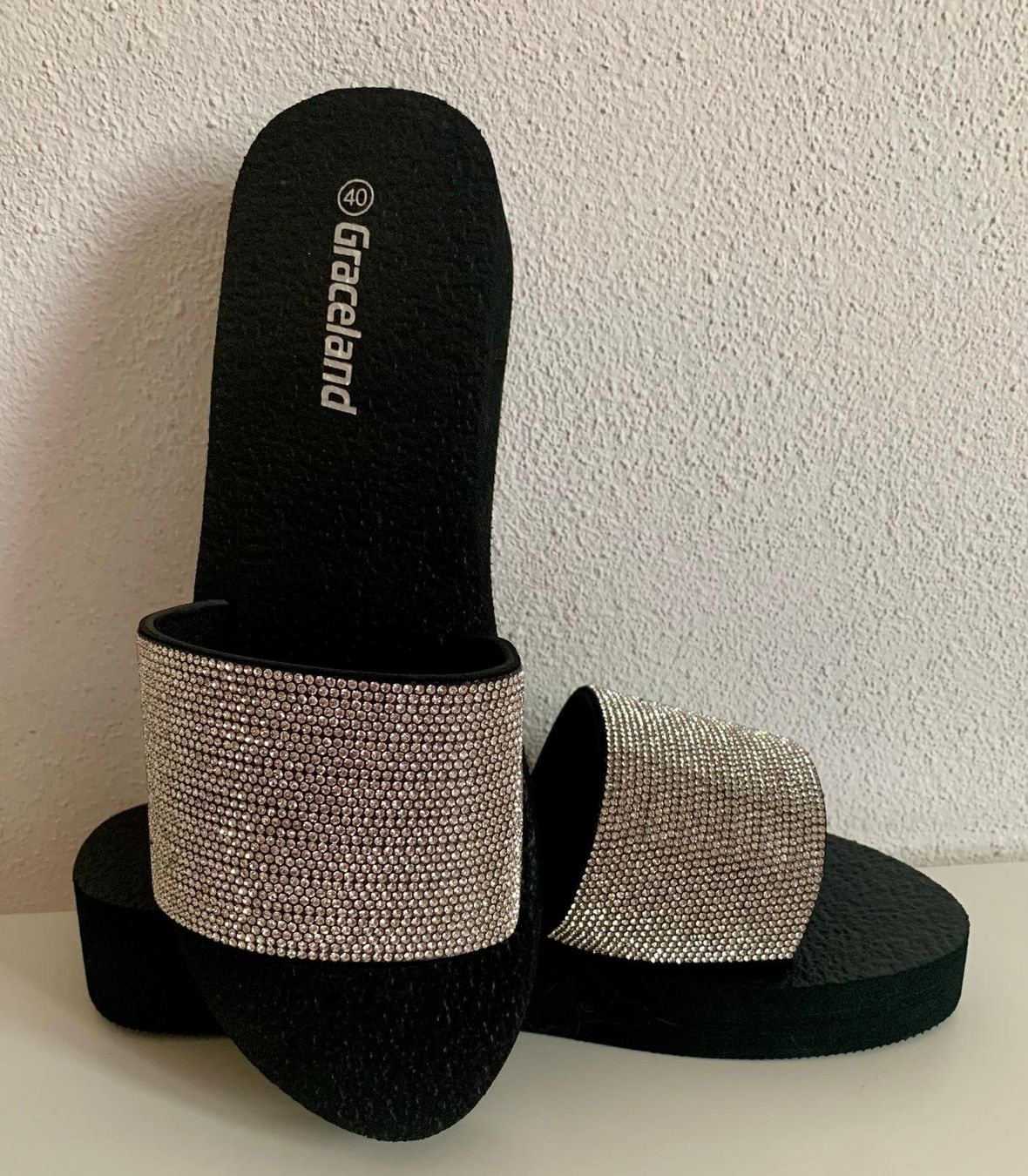 Scarpe da donna: BlingBling Pantolette silber – Nuovo (secondo la descrizione) da Münchwilen TG venduto da Caroline_T. 1