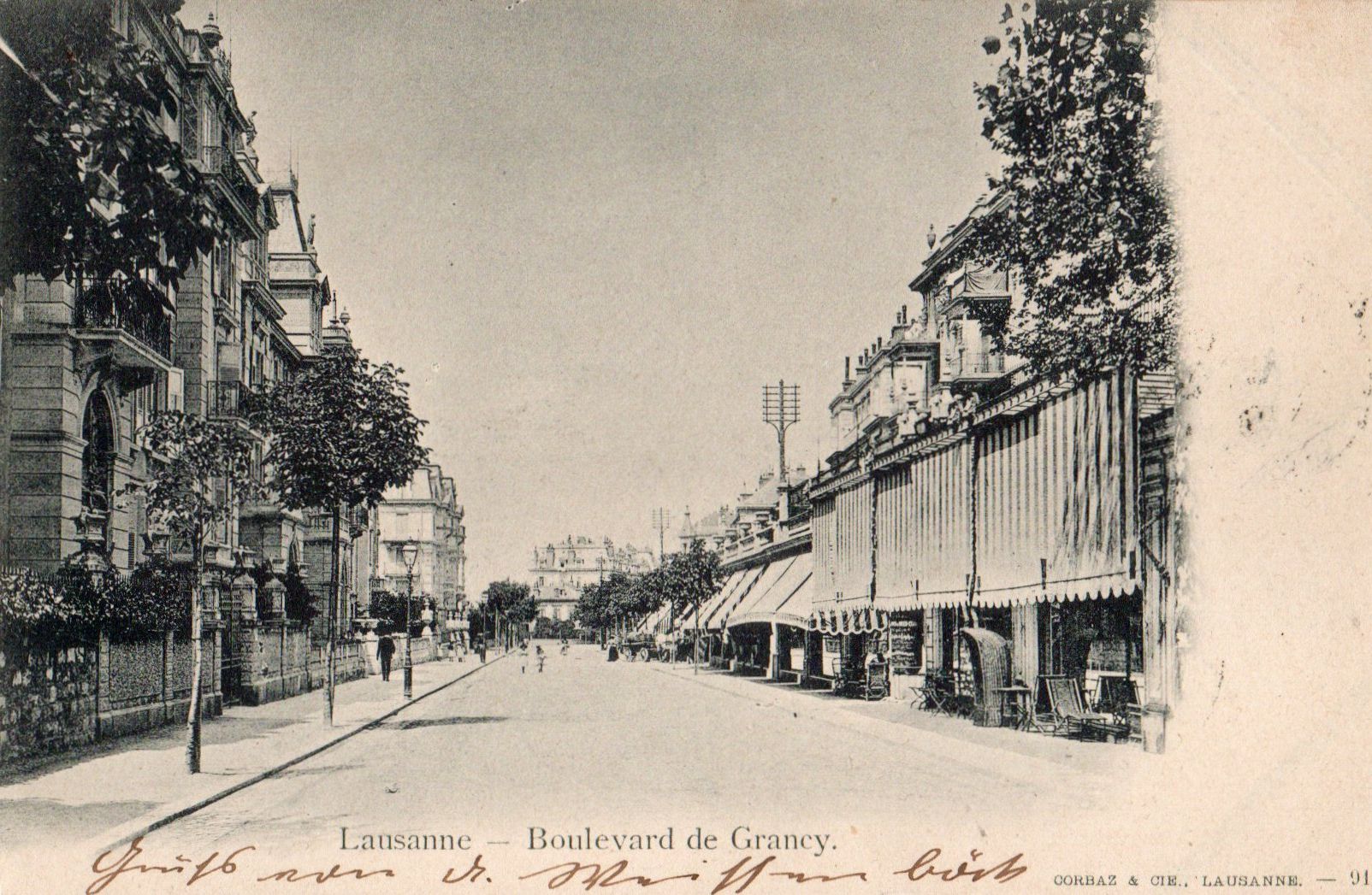 Cartoline postali: Lausanne - Boulevard de Grancy – Usato da Melano venduto da pisonsdro