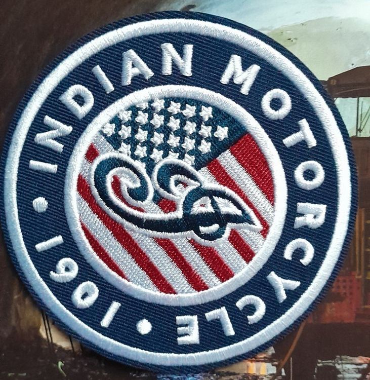 Toppe: Patch Indian motorcycle – Nuovo e nell'imballaggio originale da Allens venduto da MADE.IN.ROCK.N.ROLL 1