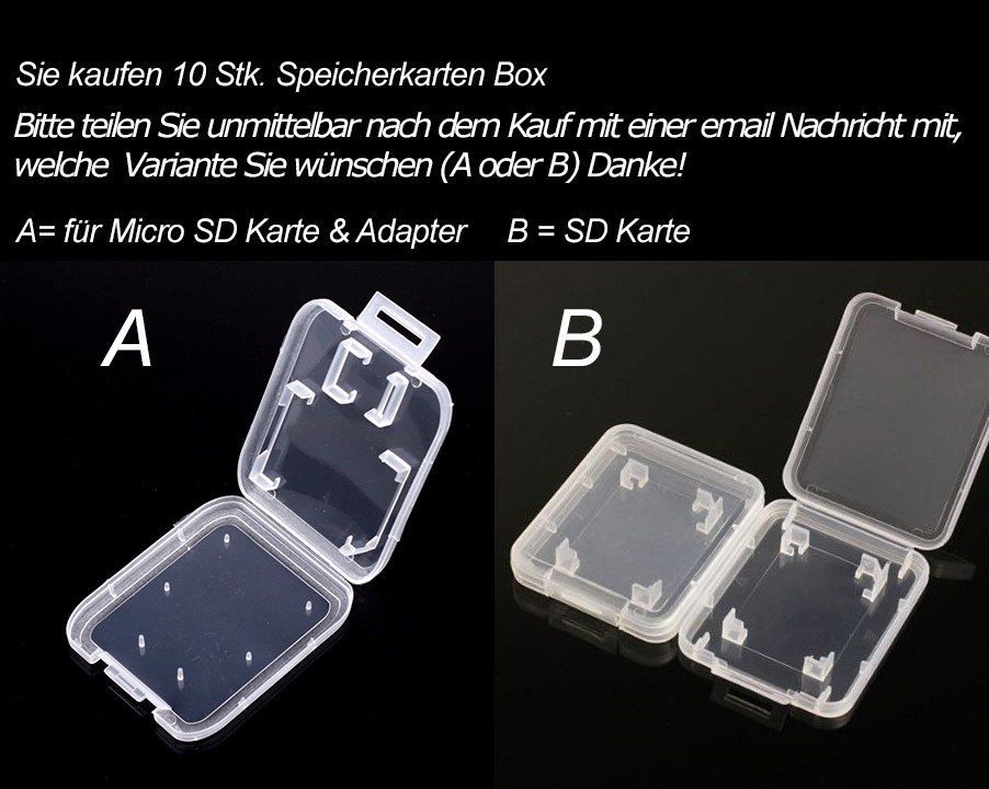 Recipients et similaires: 10 x Speicherkarten Aufbewahrungsbox – Neuf avec emballage d'origine à Pfäffikon SZ par ANNAPURNA8091