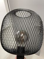 2x Schwarze Drahtlampe Industrial Design