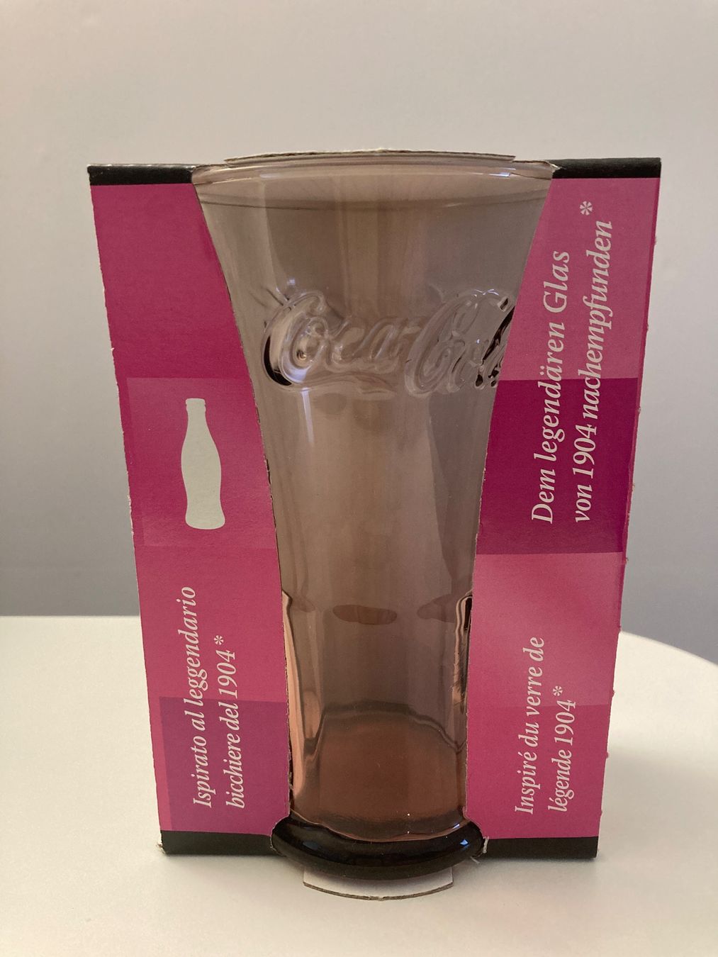 Coca-Cola Verres: Verre Coca Cola Rose 2007 – Neuf avec emballage d'origine à Genthod par daz_world