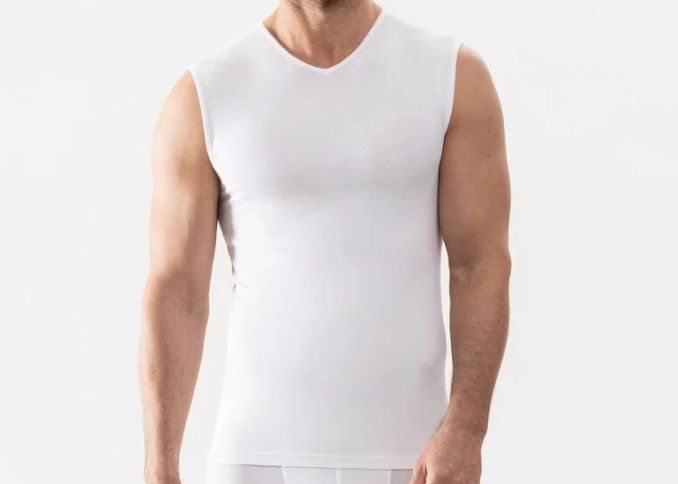 2er Pack Angora Herren Unterhemd | Thermounterwäsche Aus Baumwolle & Angora | Gr. M-XXL