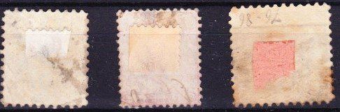 Alle Briefmarken: 3 timbres Australie du Sud - 1875-99 - Obl. – Gebraucht aus Blonay von Leglaude_01 1
