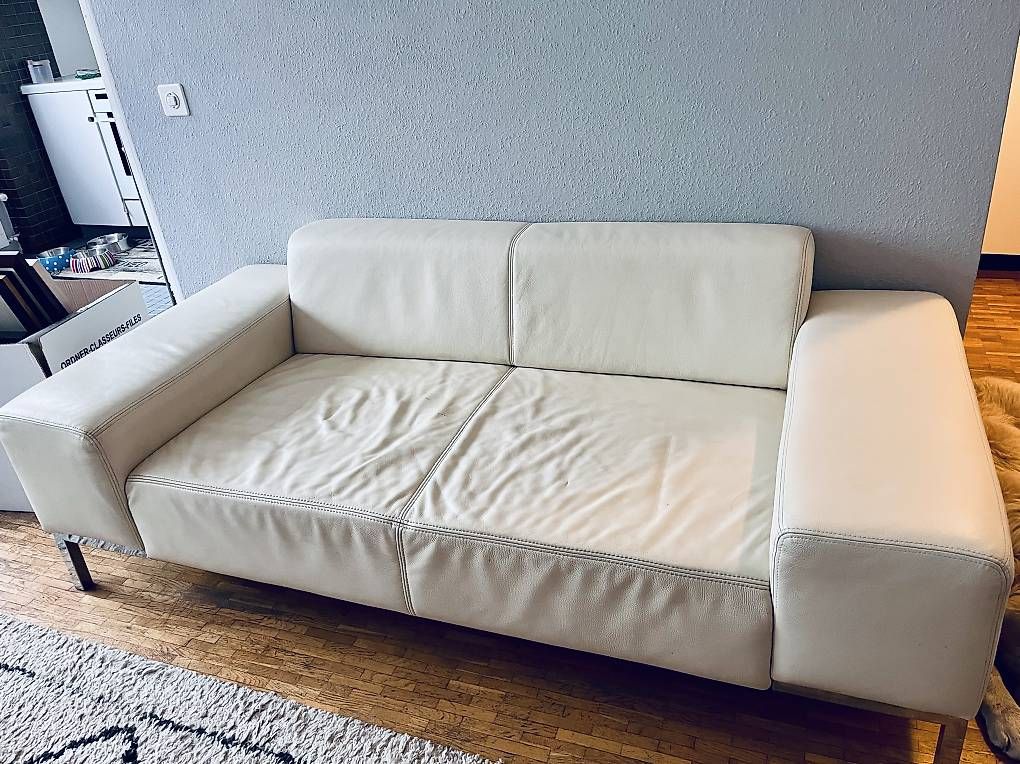 Sofas: Canapé design en cuir à donner – Gebraucht aus Bourg-St-Pierre von GdCombin