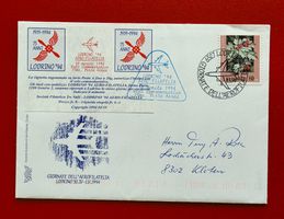 AEROFILATELIA LODRINO TICINO TRE VALLI VIGNETTA KLOTEN 1994