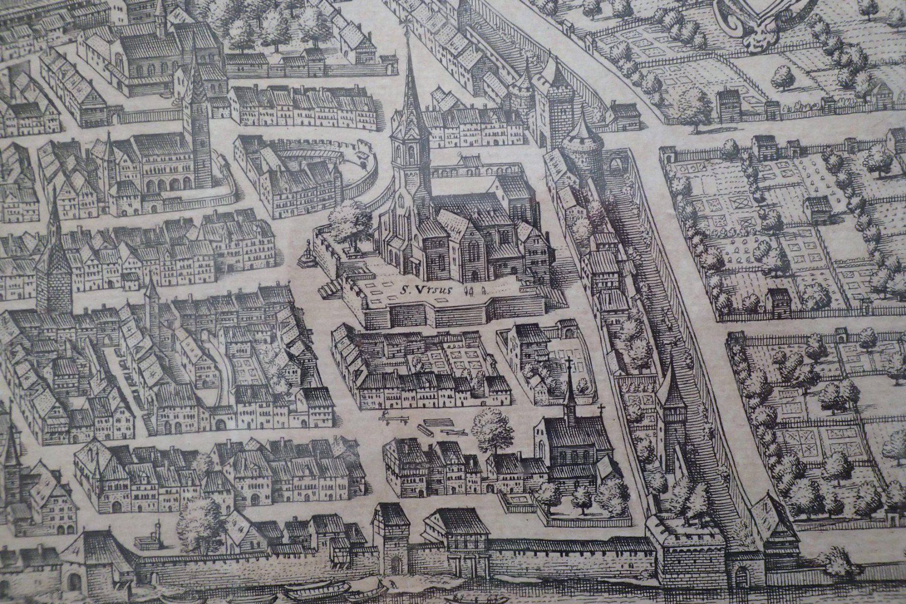 Stiche: Kupferstich Merian SOLOTHURN – Gebraucht aus Allschwil von Salus17 1