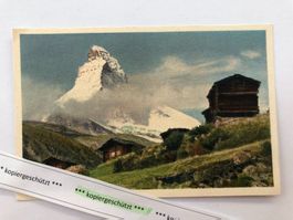 Winkelmatten mit Matterhorn Zermatt  alt AK