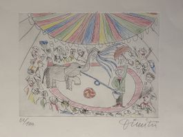 Clown Dimitri – grande litografia firmata 82/100 – formato A