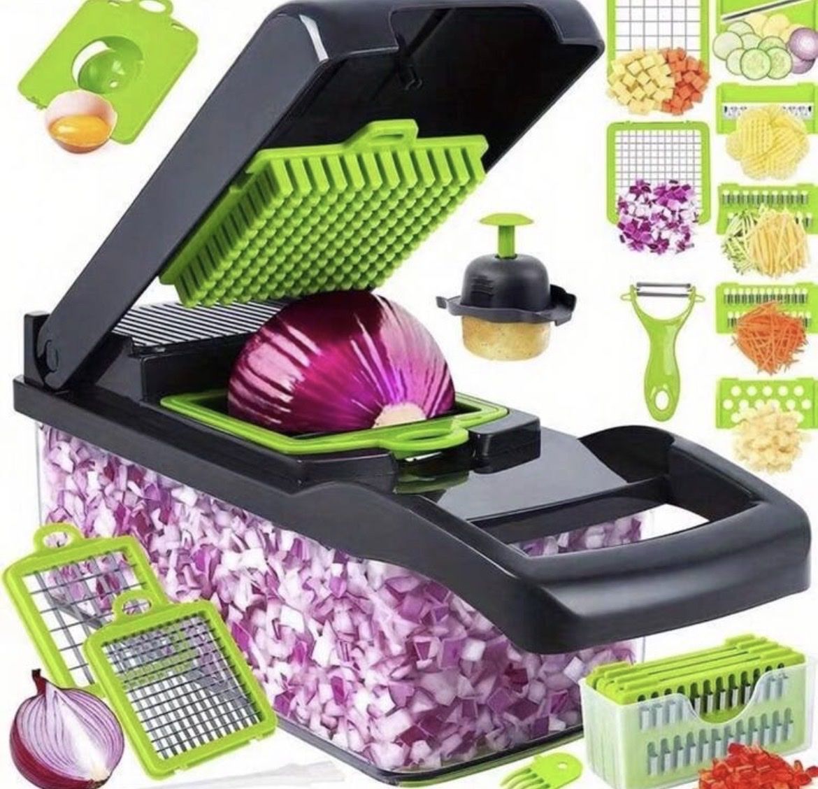 Elettrodomestici da cucina: Gemüseschneider-Set: Multifunktional – Nuovo e nell'imballaggio originale da Emmenbrücke venduto da ShopDirect 3