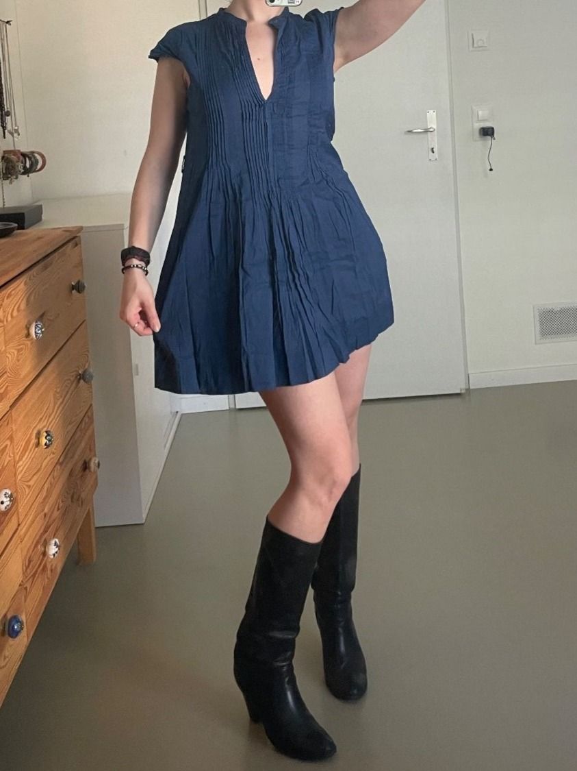Kleider: Blaues Kleid VERSION SUD Gr. M  / superbe Robe 100% coton – Gebraucht aus Zürich von AnnaSa 2