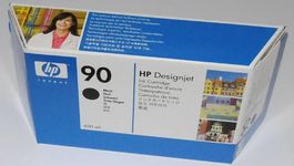 HP DesignJet 4000 / 4500, Nr. 90 black Ink Cartridge, C5058A
