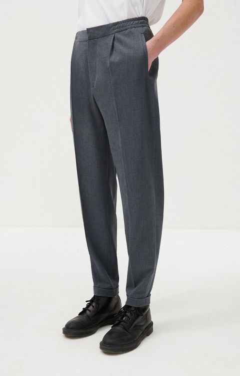 Pantalon Vintage Dolce&Gabbana En Laine Grise - Taille 34, Jambe 32L, état Neuf Avec étiquettes