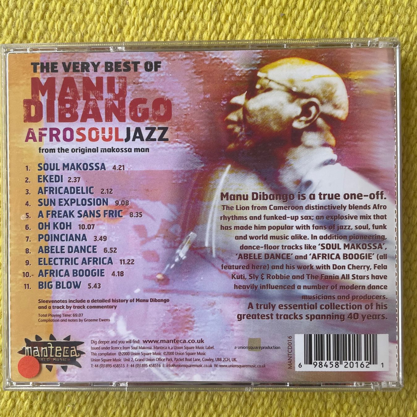 CD: MANU DIBANGO-VERY BEST OF – Usato da Rorschacherberg venduto da CD-Roli 1