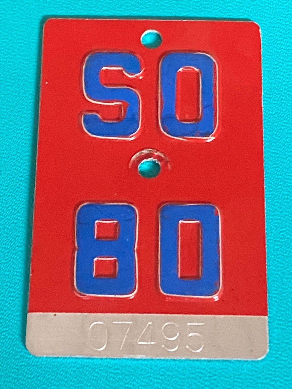 Insegne: Velonummer SO 80 / Plaque Vélo – Usato da Schnottwil venduto da Chasarmar