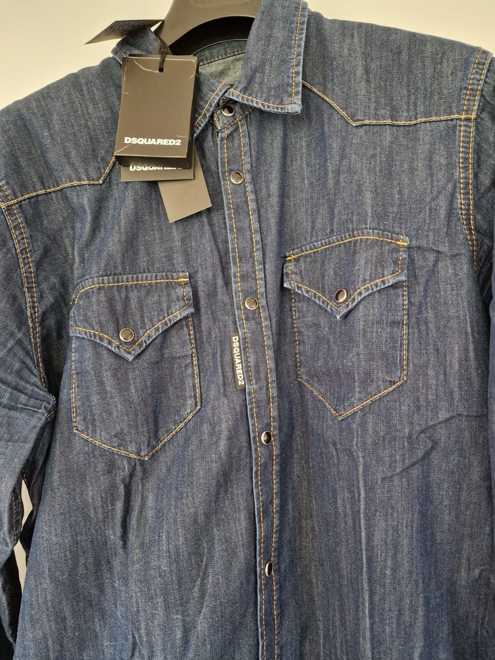 Dsquared2 Camicie: Fabrikneu Dsquared2 jeanshemd gr.50 – Nuovo e nell'imballaggio originale da Scherz venduto da lacoste30 4