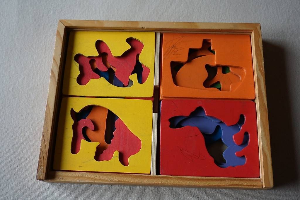 Pochoirs: Zeichnungsschablonen aus Holz – D'occasion à Meinisberg par Faithles1 2