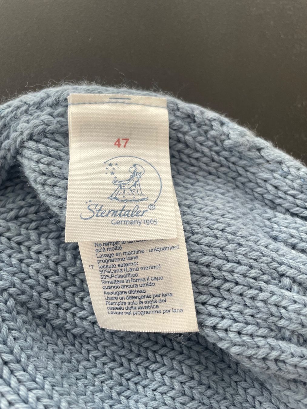 Sterntaler Mützen & Schals: Sterntaler Mütze mit Wolle, hellblau, Gr. 47 – Gebraucht aus Wohlen AG von kissne4 3
