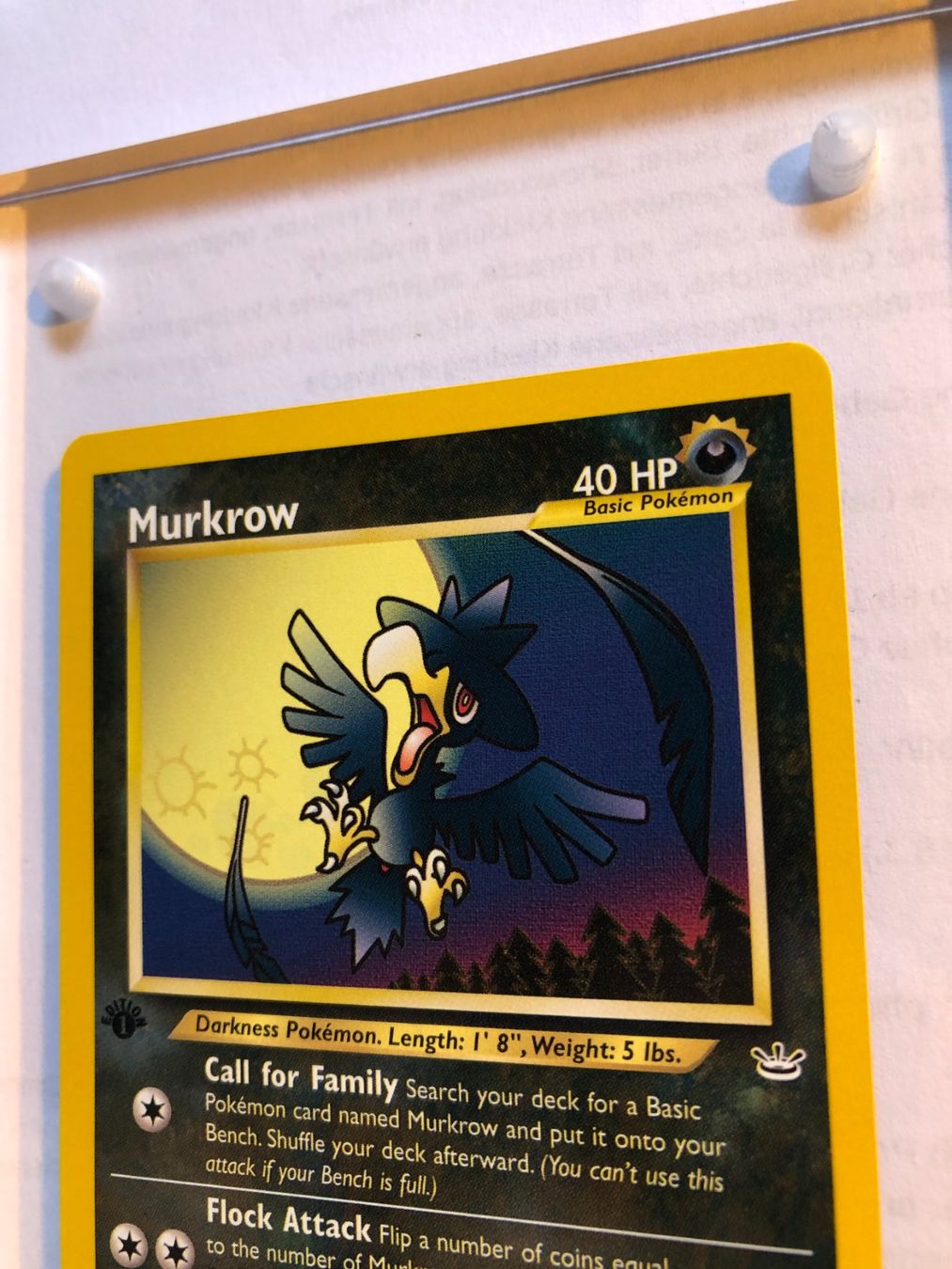 Carte collezionabili: Murkrow 1st Neo Revelation - MINT - ab 1.- – Usato da Giubiasco venduto da dan_pr8b 3