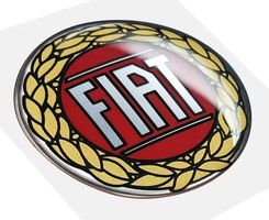 Fiat 3D Aufkleber Sticker 48mm für Nabendeckel 4er Set