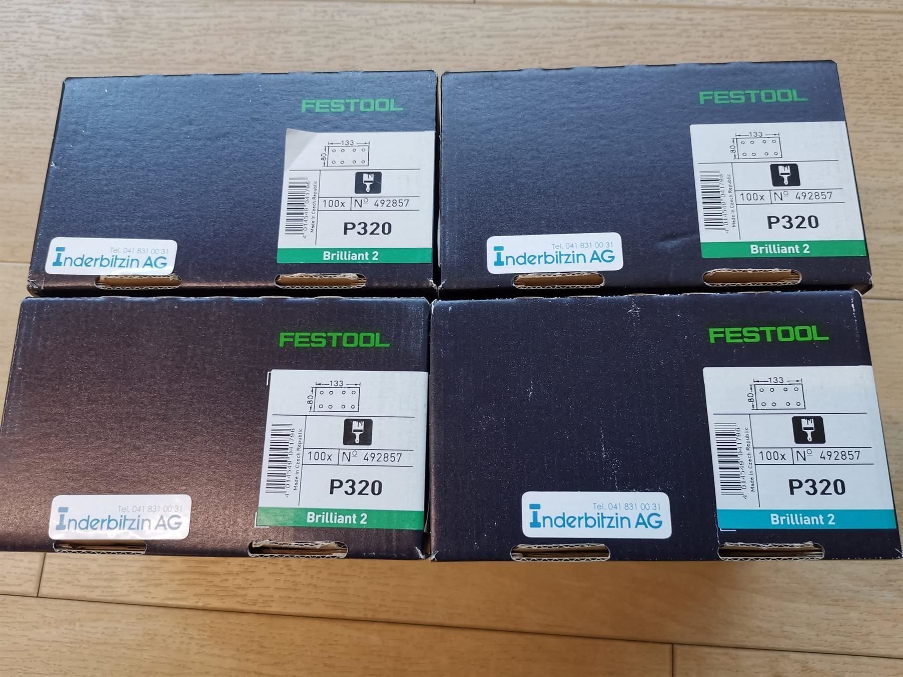 Festool Smerigliatrici & Lucidatrici: Schleifpapier Festool 80x133 Korn 320 – Nuovo e nell'imballaggio originale da Ried (Muotathal) venduto da mprofi58 1
