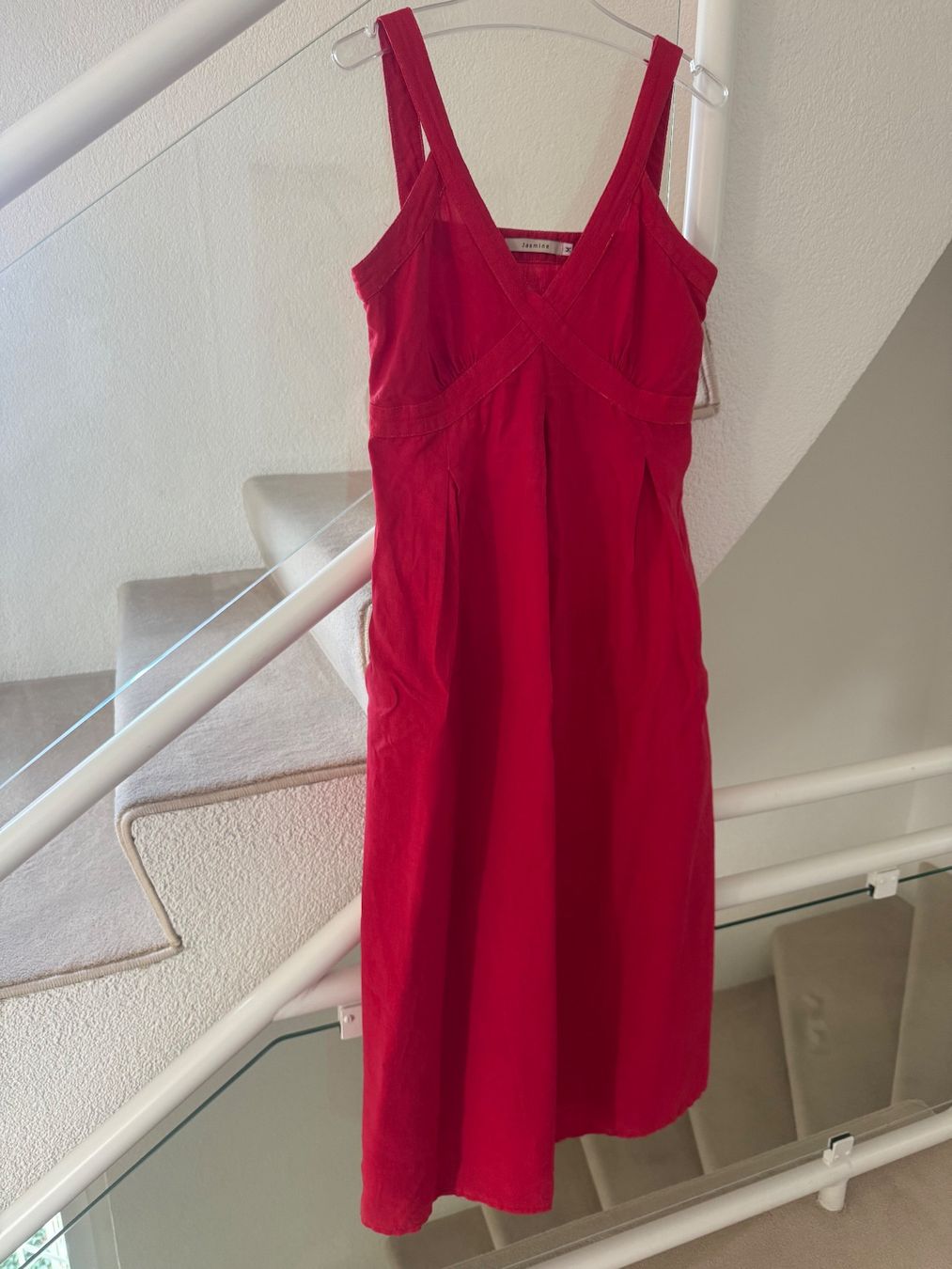 Vestiti: Kleid in Leinen rot Grösse M – Usato da Zollikon venduto da dorean 1