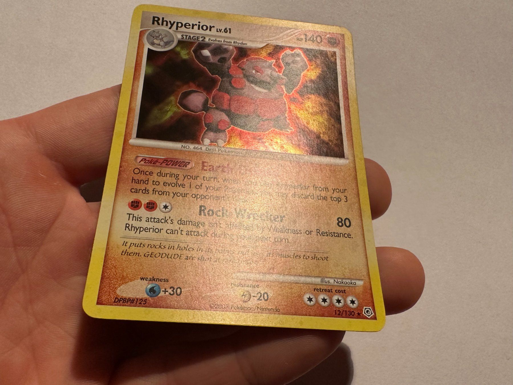 Pokémon Carte collezionabili: Rhyperior holo bleed Diamond & Pearl Base EN – Usato da Hagendorn venduto da Pokecollectorch 1